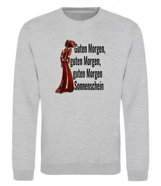 Свитшот Cassandra guten morgen Серый меланж фото