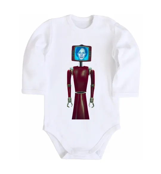 Дитячий бодік Cassandra robo Білий фото