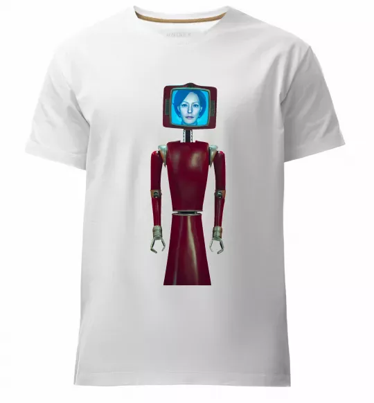 Чоловіча преміум футболка Cassandra robo Білий фото