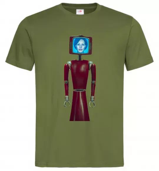 Мужская футболка Cassandra robo Оливковый фото