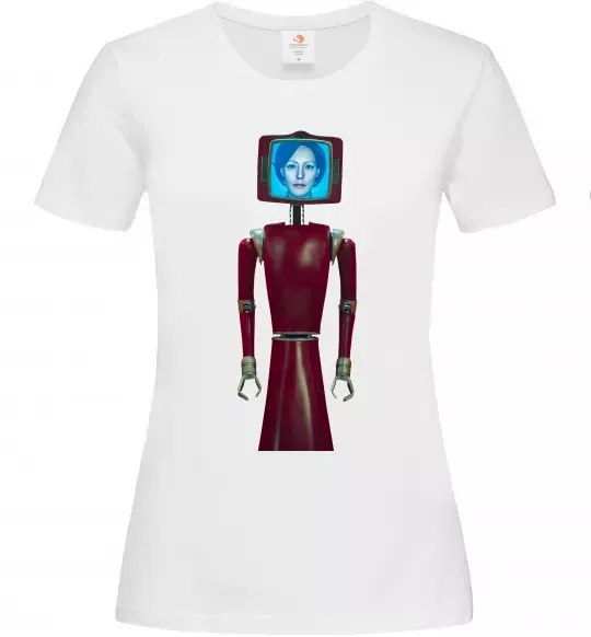 Жіноча футболка Cassandra robo Білий фото