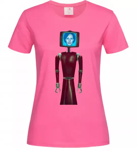 Жіноча футболка Cassandra robo Яскраво-рожевий фото