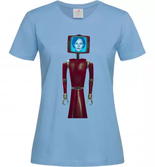 Жіноча футболка Cassandra robo Блакитний фото