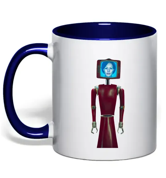 Чашка с цветной ручкой Cassandra robo Глубокий темно-синий фото