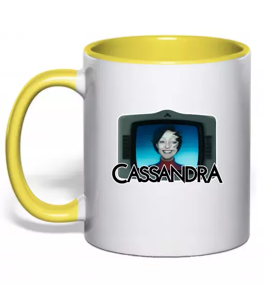 Чашка с цветной ручкой Cassandra TV Солнечно желтый фото