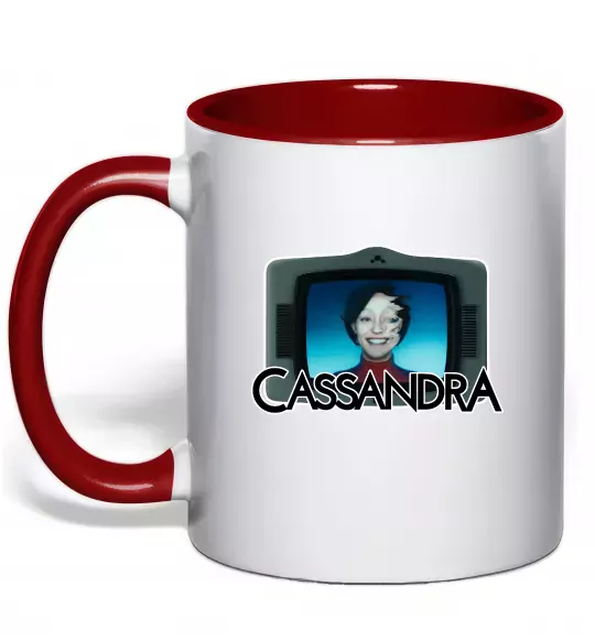 Чашка с цветной ручкой Cassandra TV Красный фото