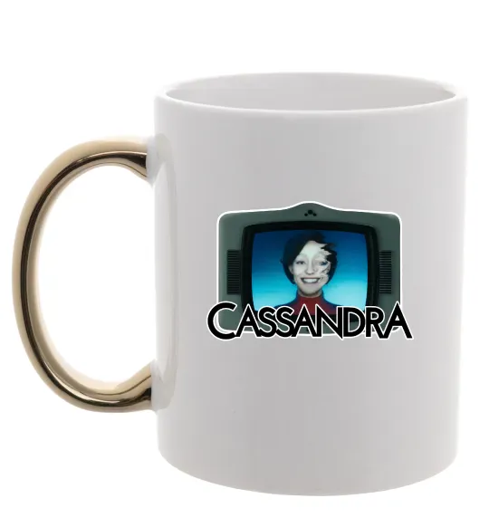 Чашка с цветной ручкой Cassandra TV Золото фото