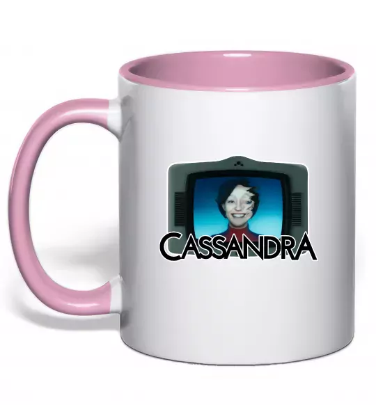 Чашка с цветной ручкой Cassandra TV Нежно розовый фото