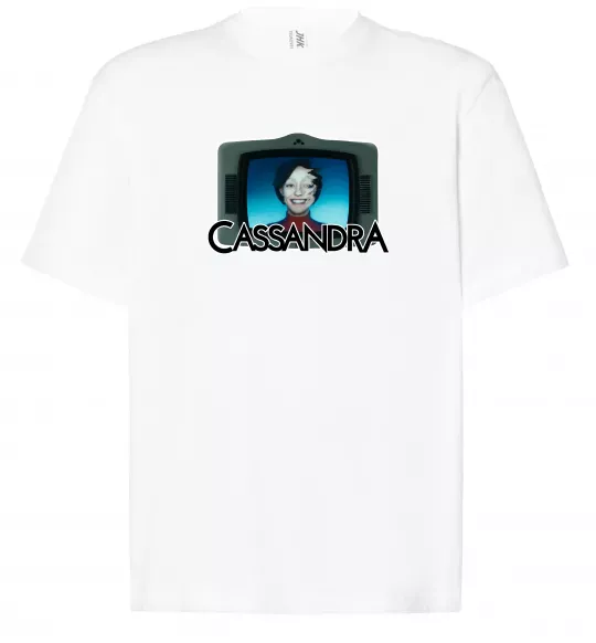 Футболка Оверсайз Cassandra TV Білий фото