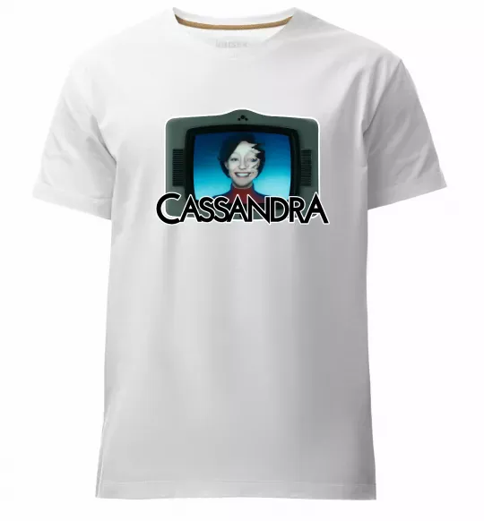 Мужская премиум футболка Cassandra TV Белый фото