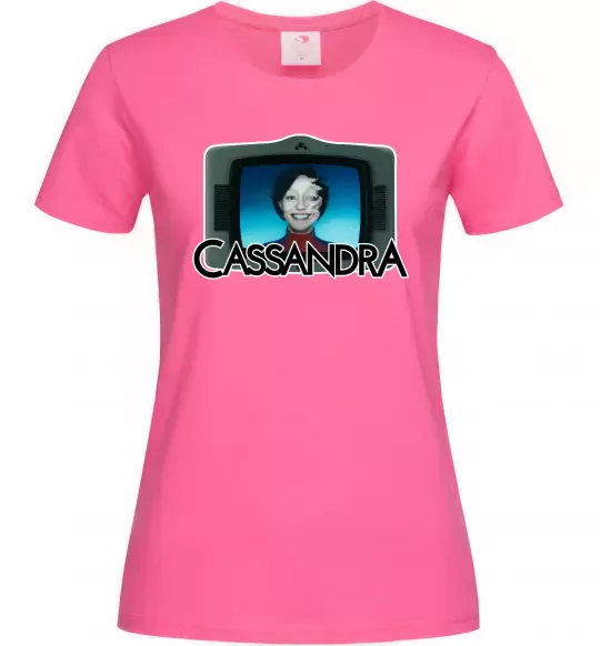Женская футболка Cassandra TV Ярко-розовый фото