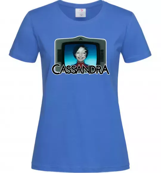 Женская футболка Cassandra TV Ярко-синий фото