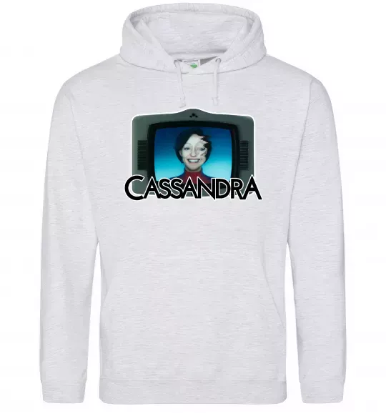 Чоловіча толстовка (худі) Cassandra TV Сірий меланж фото