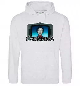 Женская толстовка (худи) Cassandra TV Серый меланж фото