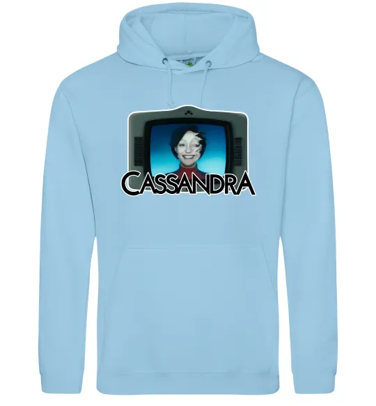 Женская толстовка (худи) Cassandra TV Голубой фото