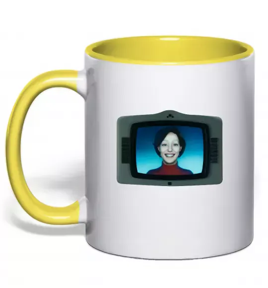 Чашка з кольоровою ручкою TV Cassandra Сонячно жовтий фото