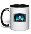 Чашка з кольоровою ручкою TV Cassandra Чорний фото