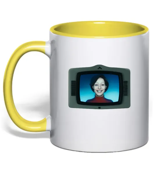 Чашка з кольоровою ручкою TV Cassandra Лимонний фото