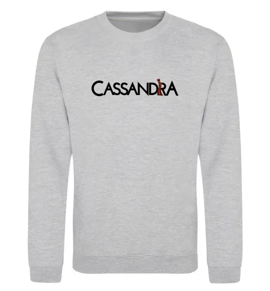 Свитшот Cassandra Серый меланж фото