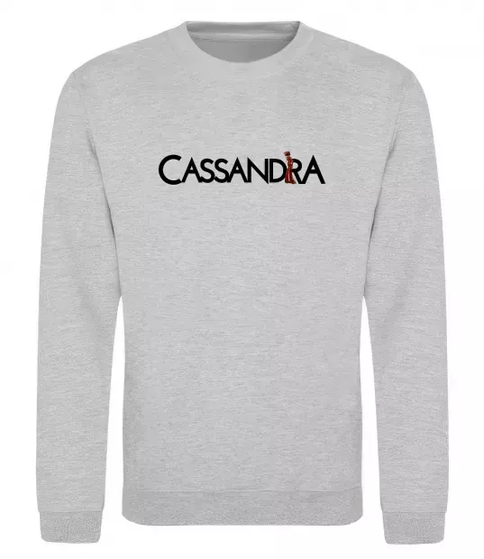 Свитшот Cassandra Серый меланж фото