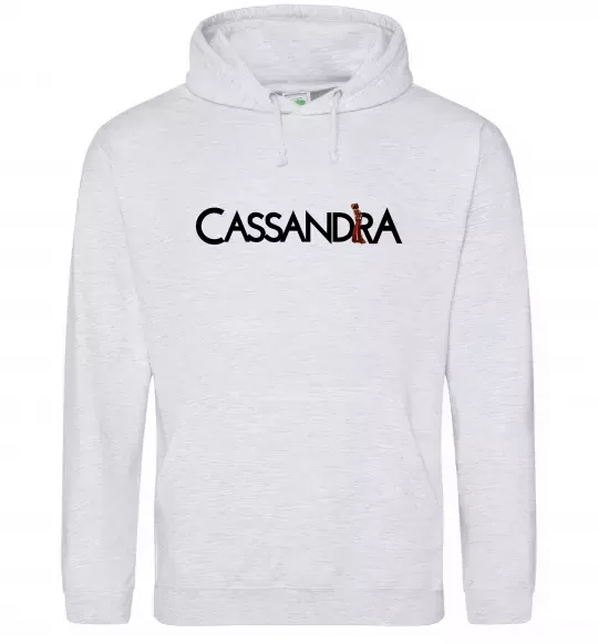 Чоловіча толстовка (худі) Cassandra Сірий меланж фото