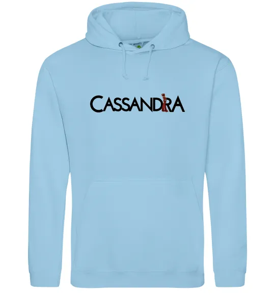 Женская толстовка (худи) Cassandra Голубой фото