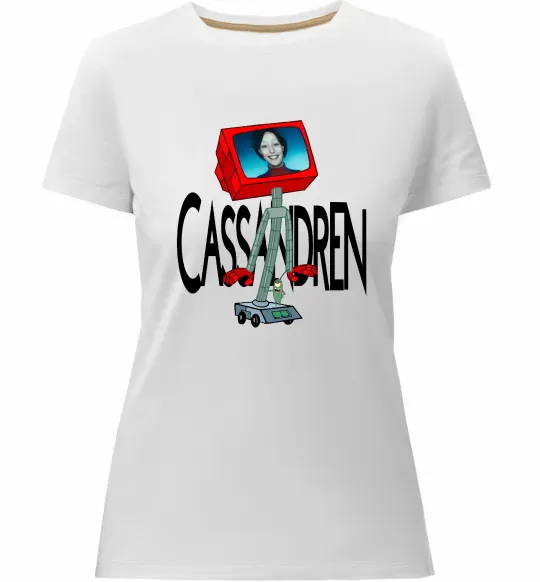 Женская премиум футболка Cassandren Белый фото