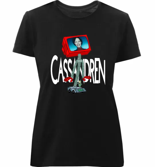 Женская премиум футболка Cassandren Черный фото