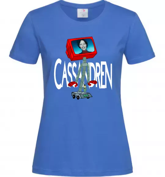 Женская футболка Cassandren Ярко-синий фото