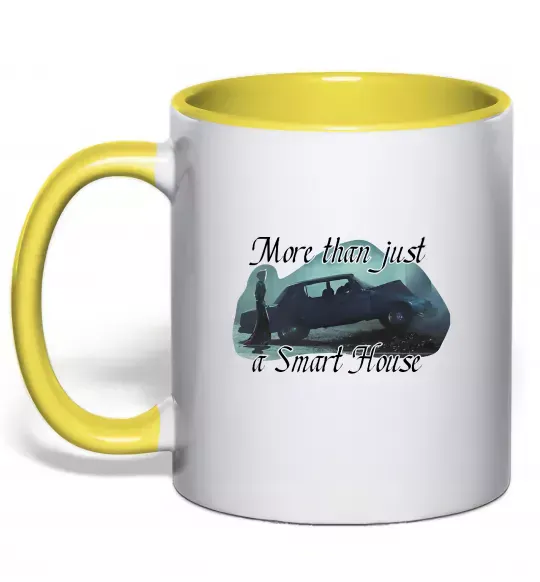 Чашка з кольоровою ручкою More than Cassandra Сонячно жовтий фото