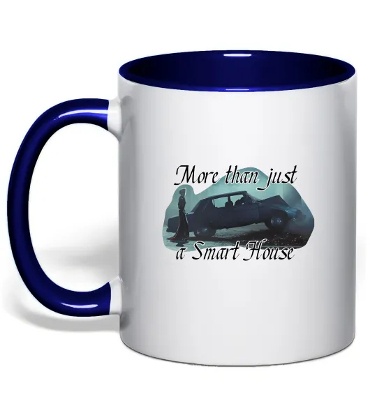 Чашка з кольоровою ручкою More than Cassandra Глибокий темно-синій фото