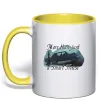 Чашка с цветной ручкой More than Cassandra Лимонный фото
