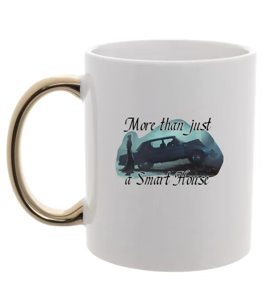 Чашка з кольоровою ручкою More than Cassandra Золото фото