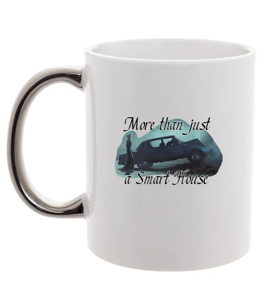 Чашка з кольоровою ручкою More than Cassandra Срібло фото