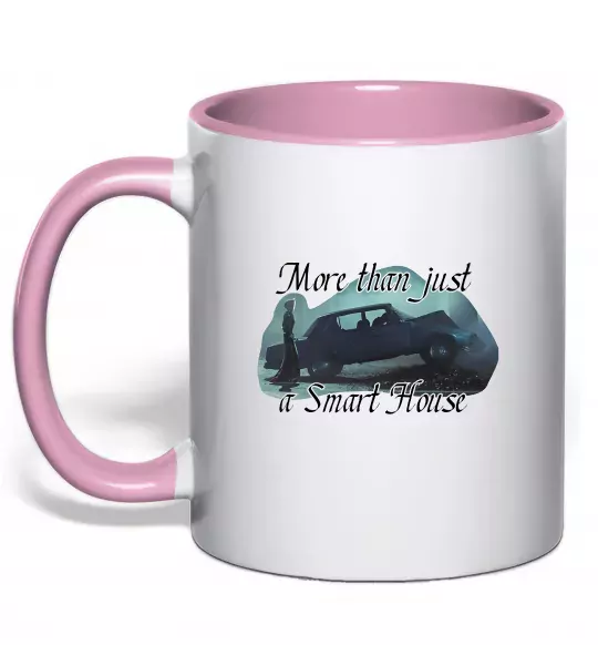 Чашка з кольоровою ручкою More than Cassandra Ніжно рожевий фото