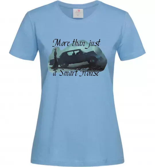 Жіноча футболка More than Cassandra Блакитний фото