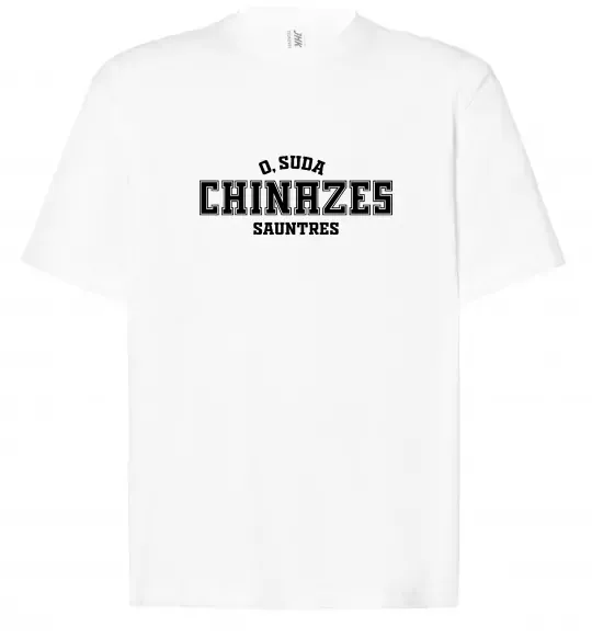 Футболка Оверсайз Чіназес chinazes Белый фото