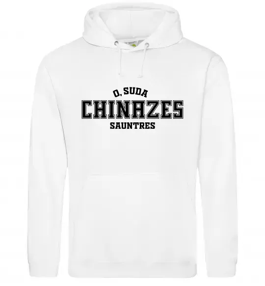 Мужская толстовка (худи) Чіназес chinazes Белый фото