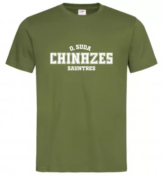 Мужская футболка Чіназес chinazes Оливковый фото