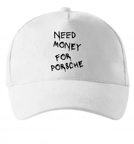 Кепка Need money for Porsche Белый фото