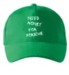 Кепка Need money for Porsche Зеленый фото