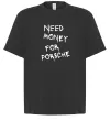 Футболка Оверсайз Need money for Porsche Черный фото