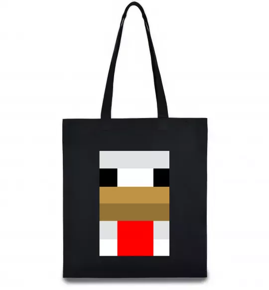Эко-сумка Курка майнкрафт Черный фото