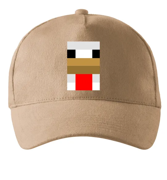 Кепка Курка майнкрафт Пісочний фото