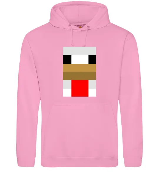 Жіноча толстовка (худі) Курка майнкрафт Рожевий фото