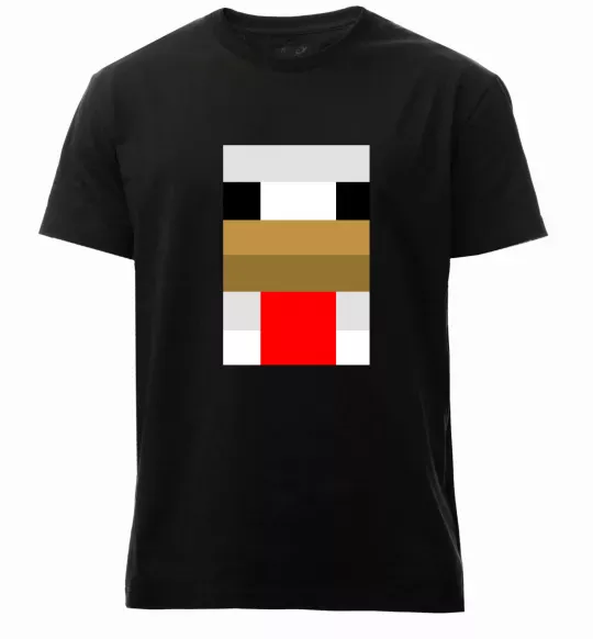 Мужская премиум футболка Курка майнкрафт Черный фото