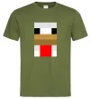 Мужская футболка Курка майнкрафт Оливковый Мужская футболка Курка майнкрафт Оливковый фото