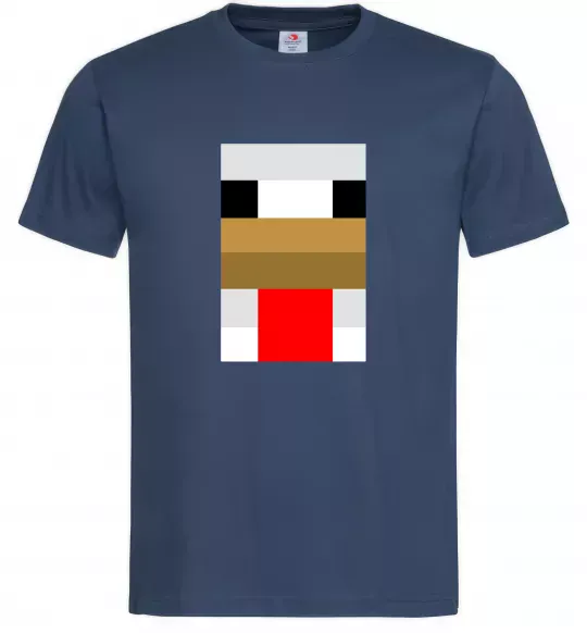 Мужская футболка Курка майнкрафт Темно-синий фото