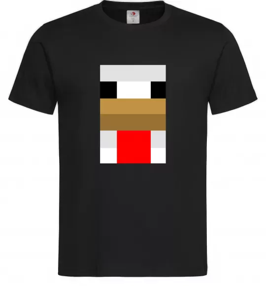 Мужская футболка Курка майнкрафт Черный фото