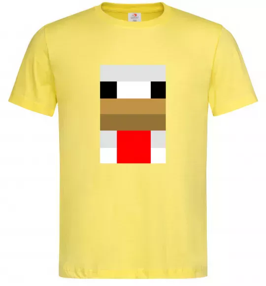 Мужская футболка Курка майнкрафт Лимонный фото